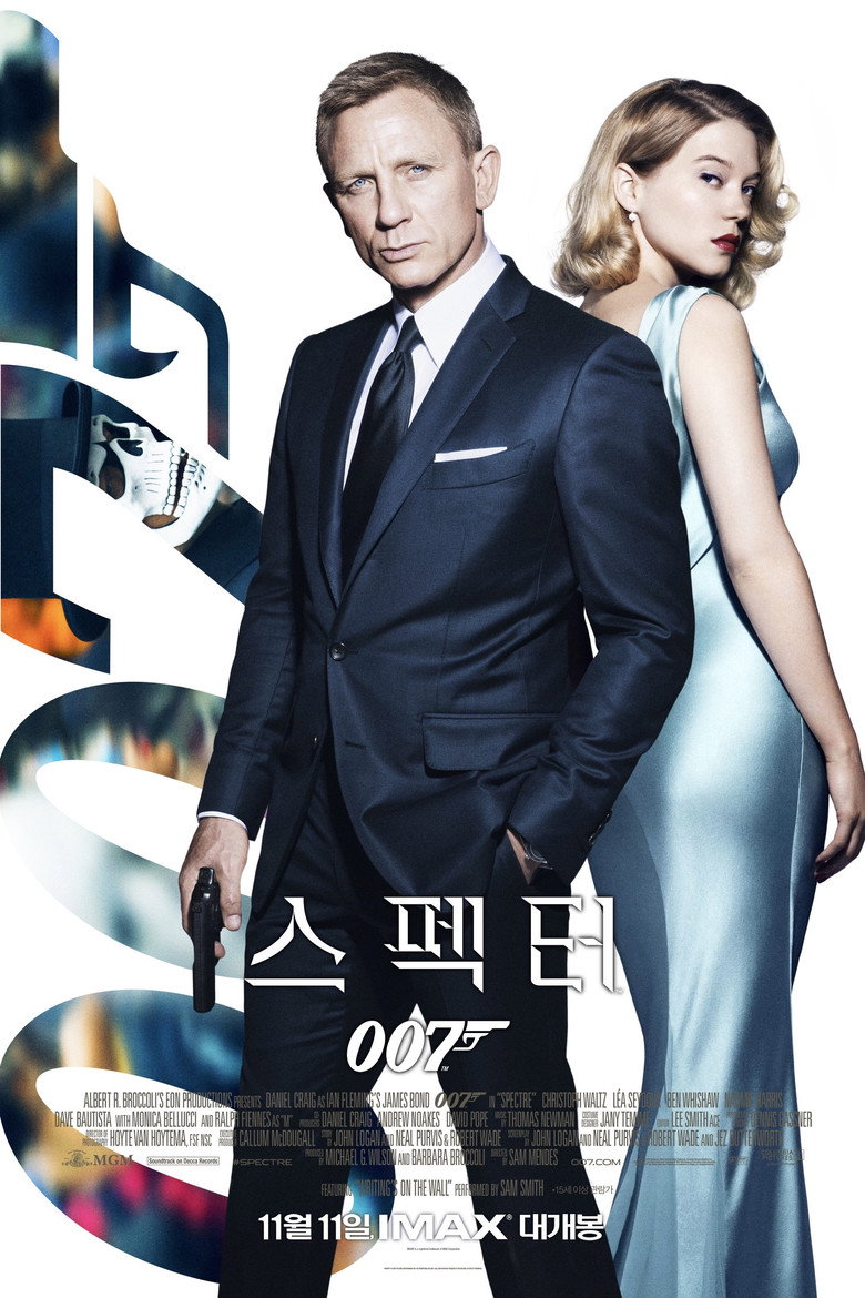 007 스펙터 — 다니엘 크레이그와 레아 세이두