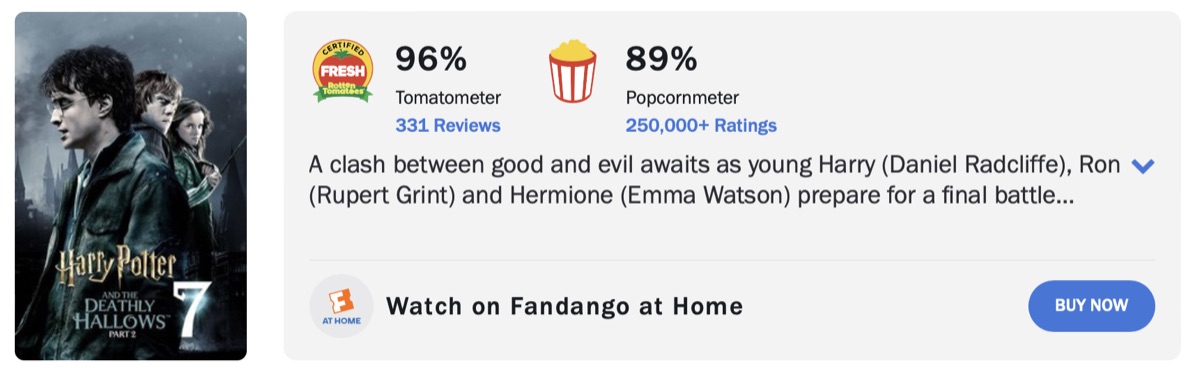 해리 포터와 죽음의 성물 2 평점