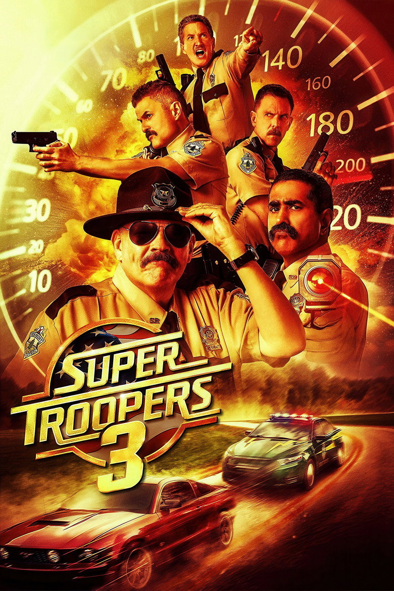 슈퍼 트루퍼스 3 공식 포스터 | Broken Lizard Searchlight 2026
