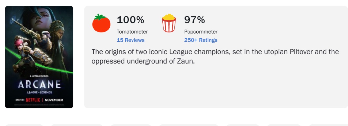 아케인 시즌 2 평점