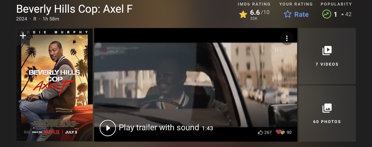 비버리 힐스 엑셀 에프 해외 평점