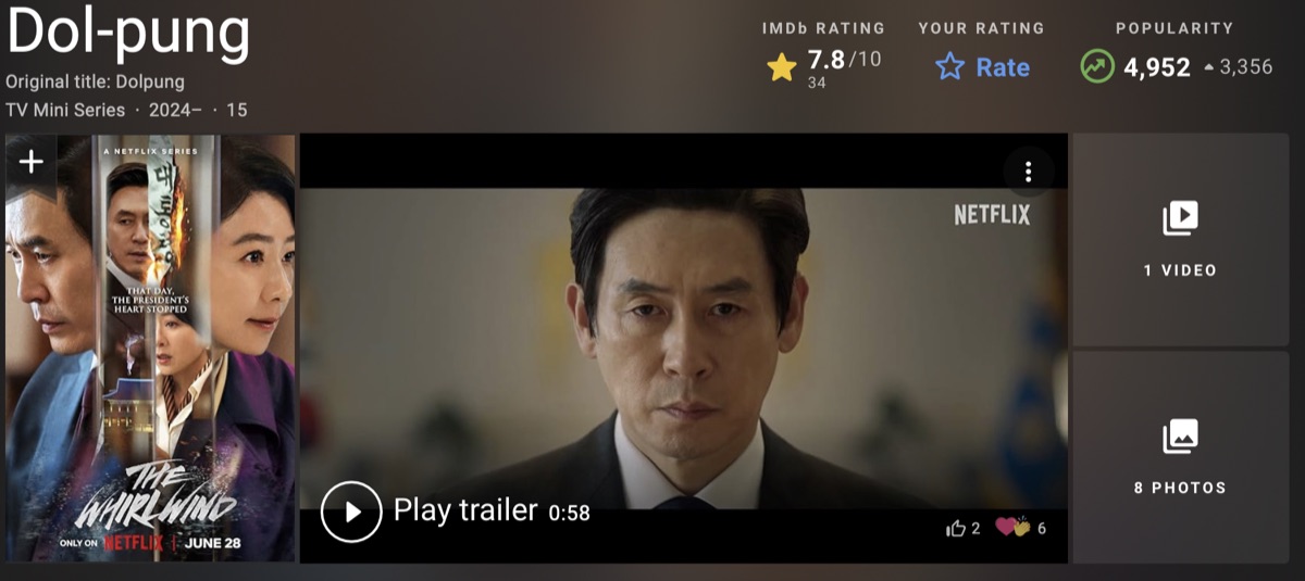 넷플릭스 시리즈 돌풍 해외 평점