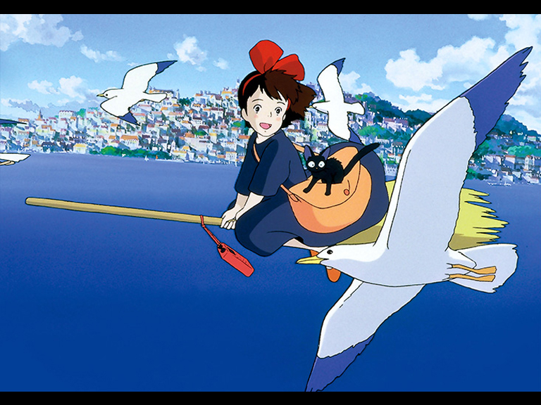 마녀배달부 키키 비행 장면 스틸컷 지브리