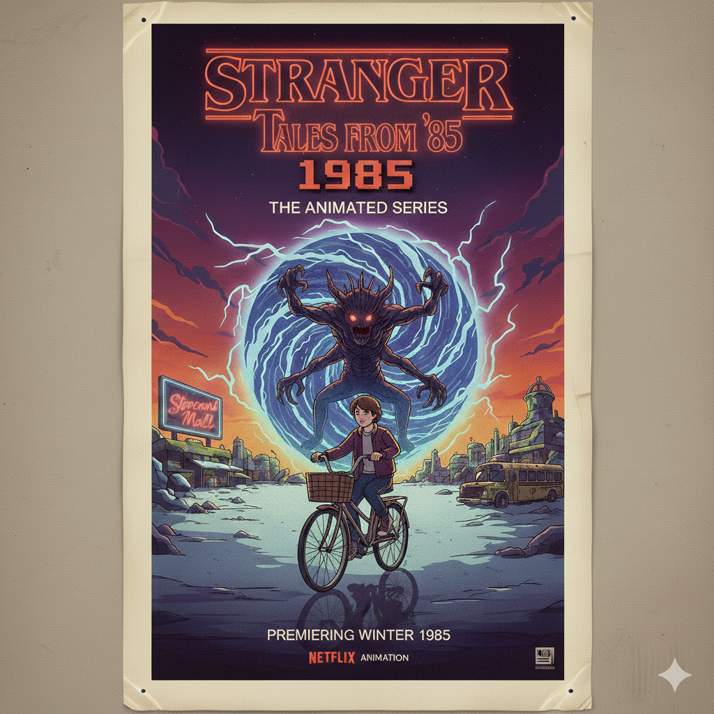 기묘한 이야기 테일즈 프롬 85 애니메이션 스핀오프 이미지