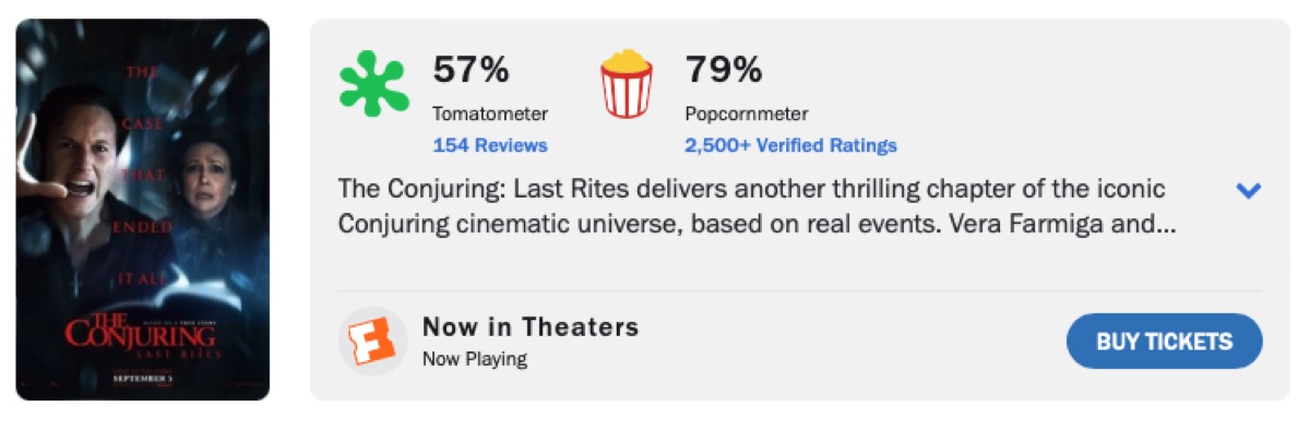 컨저링: 마지막 의식 평점